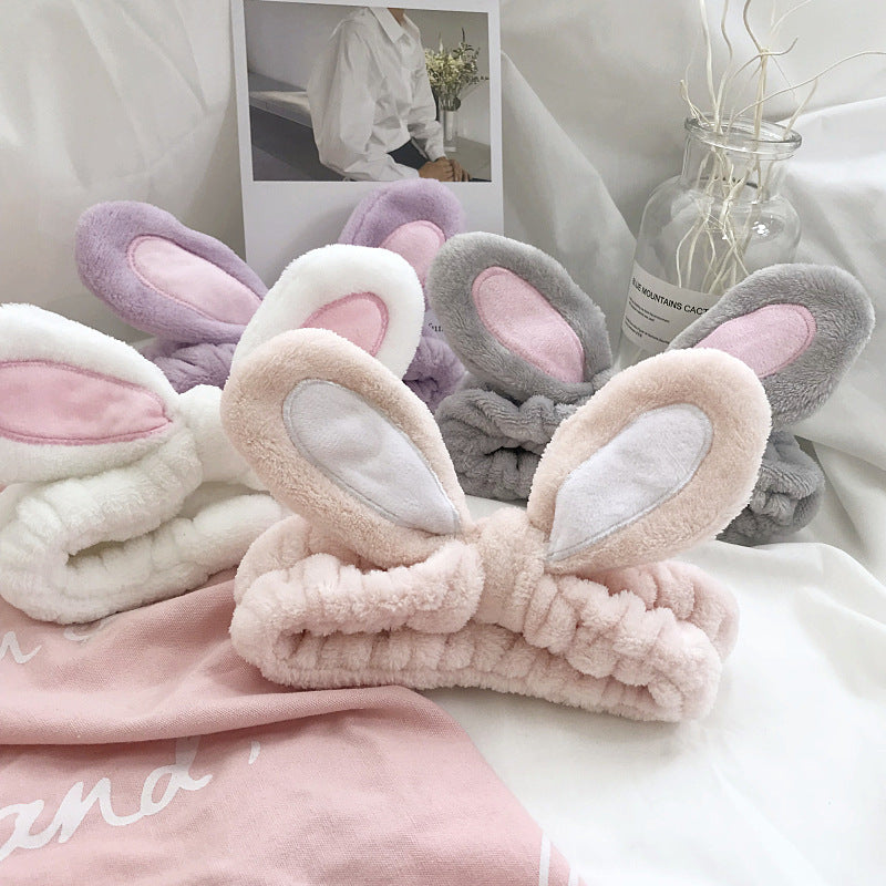 Rabbit Ear Washing Makeup Headband