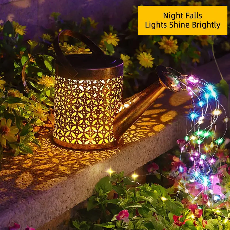 Copper Solar Garden Lights For Outdoor Pathway Yard Deck Lawn Patio