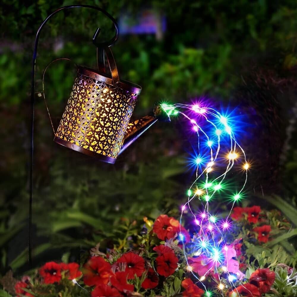 Copper Solar Garden Lights For Outdoor Pathway Yard Deck Lawn Patio