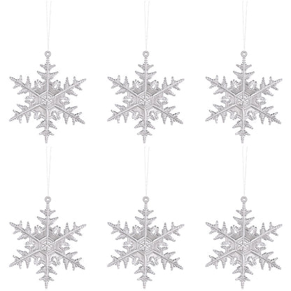 Transparent Snowflake Deer Pendant Christmas Party Decoration Christmas Tree Decor Hanging Ornaments New Year Gifts